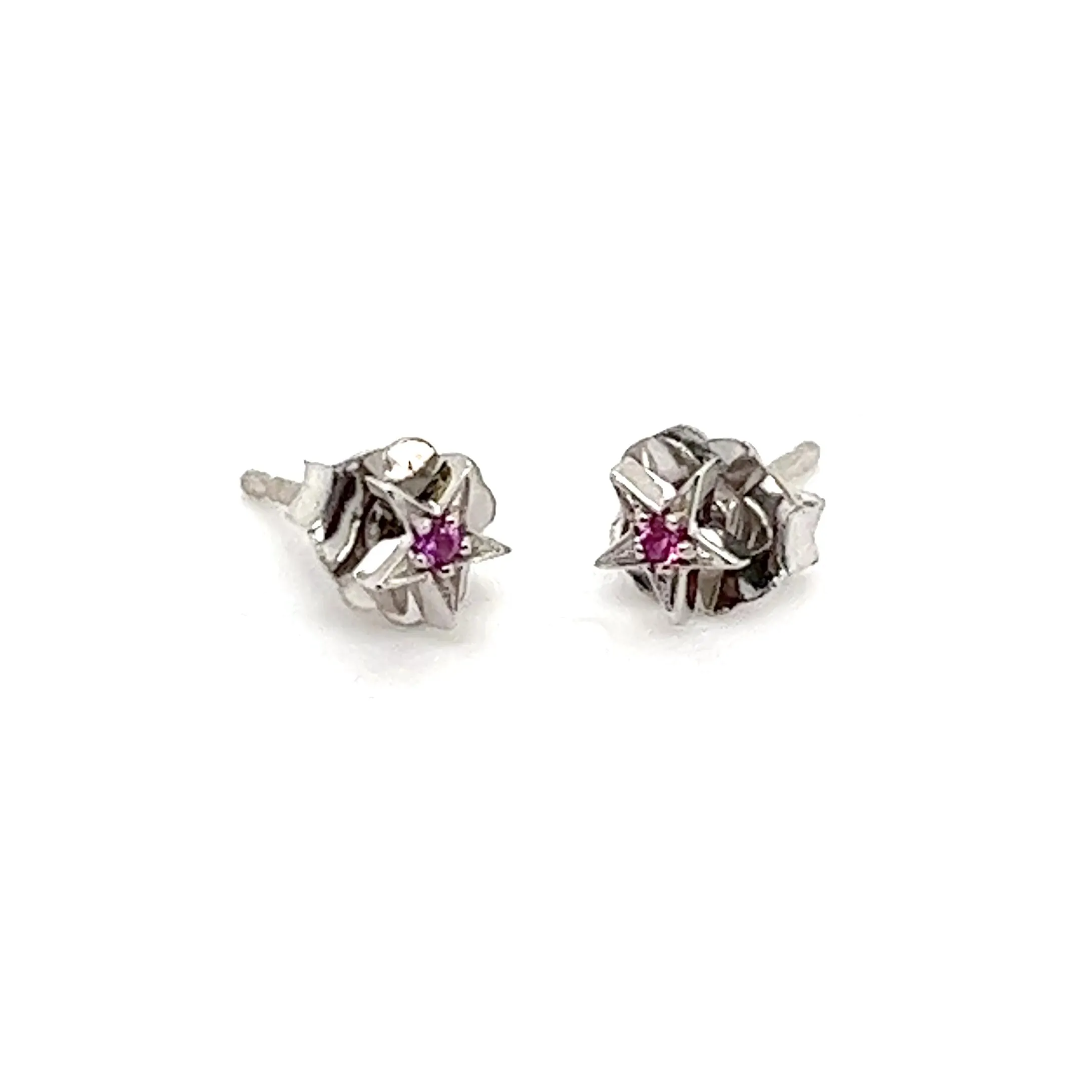 Mini and Small 18kt Star Studs