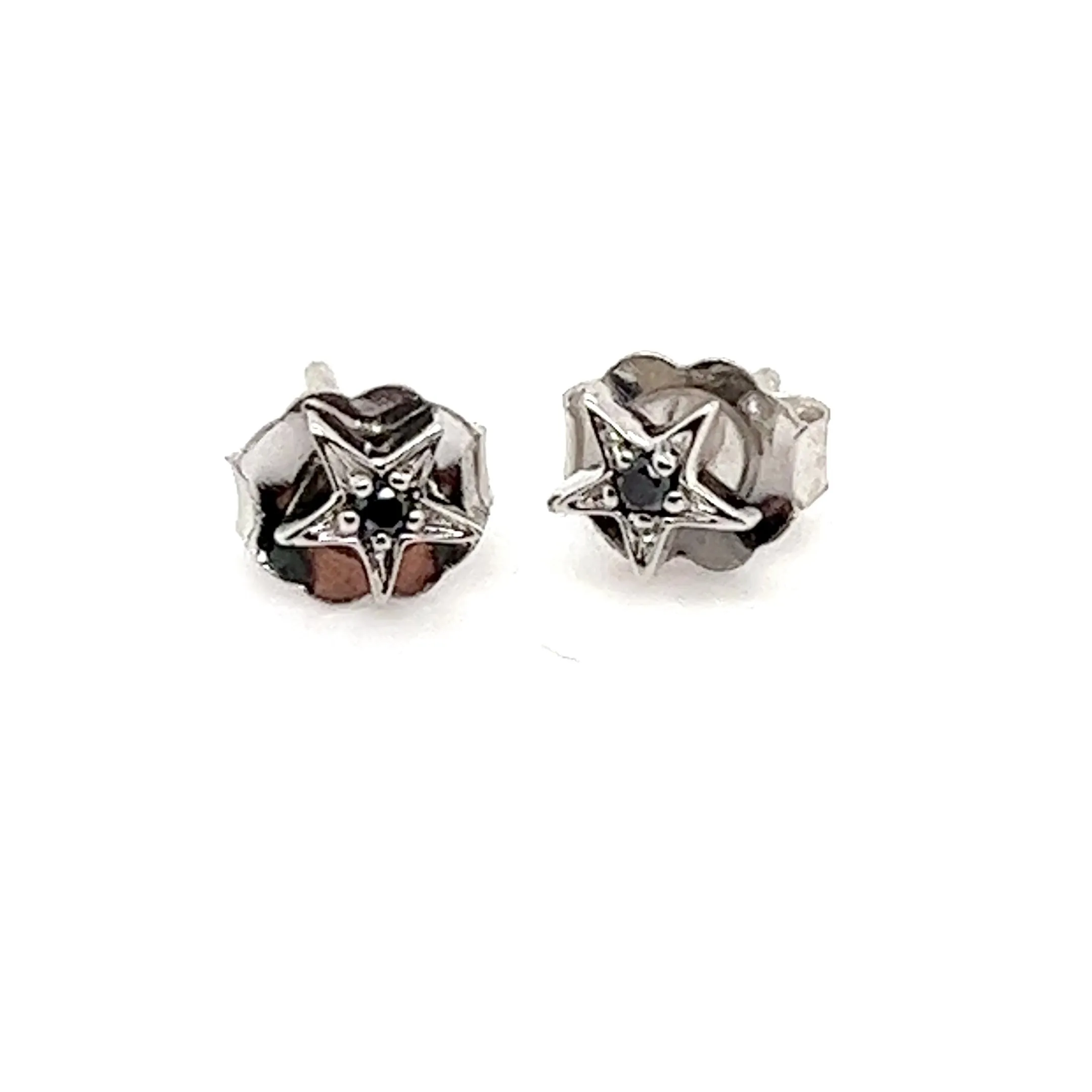 Mini and Small 18kt Star Studs