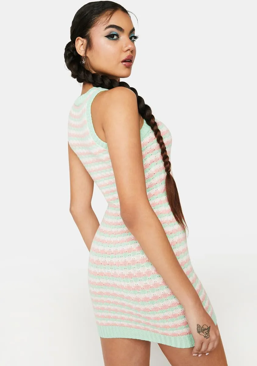 Mint Admire Your Style Knit Dress