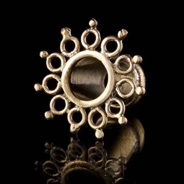 Molecule Brass Ear Tunnels-Flesh Tunnels