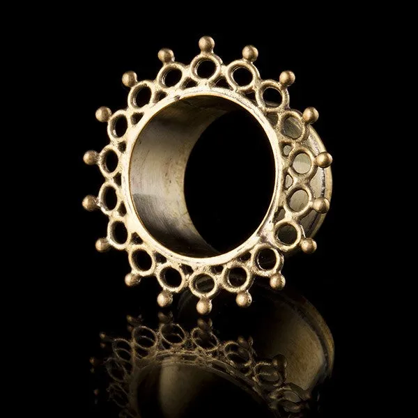 Molecule Brass Ear Tunnels-Flesh Tunnels