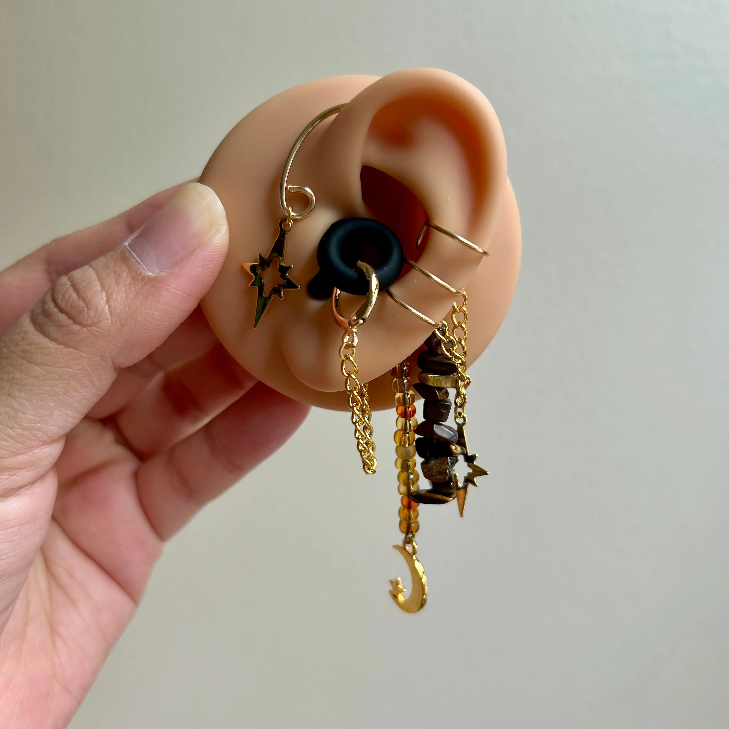 Moon and Star LOOP Earplug Ear Cuffs