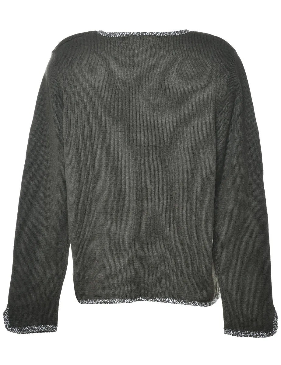 Olive Green Jumper - M