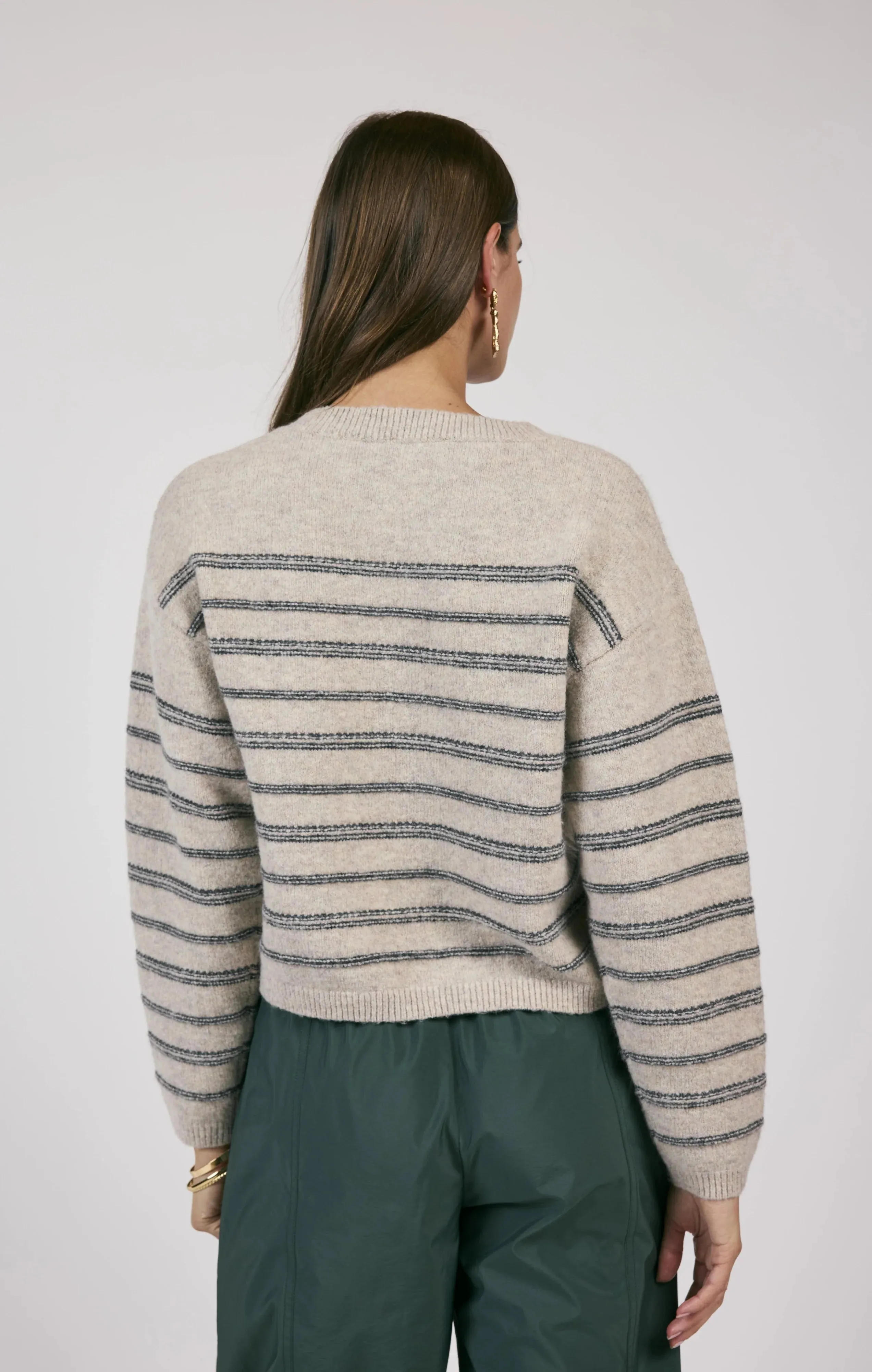 Open Windows Striped Pullover