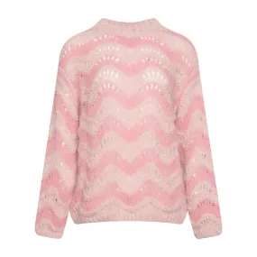 Panama Knit Jumper - Rose/Cream