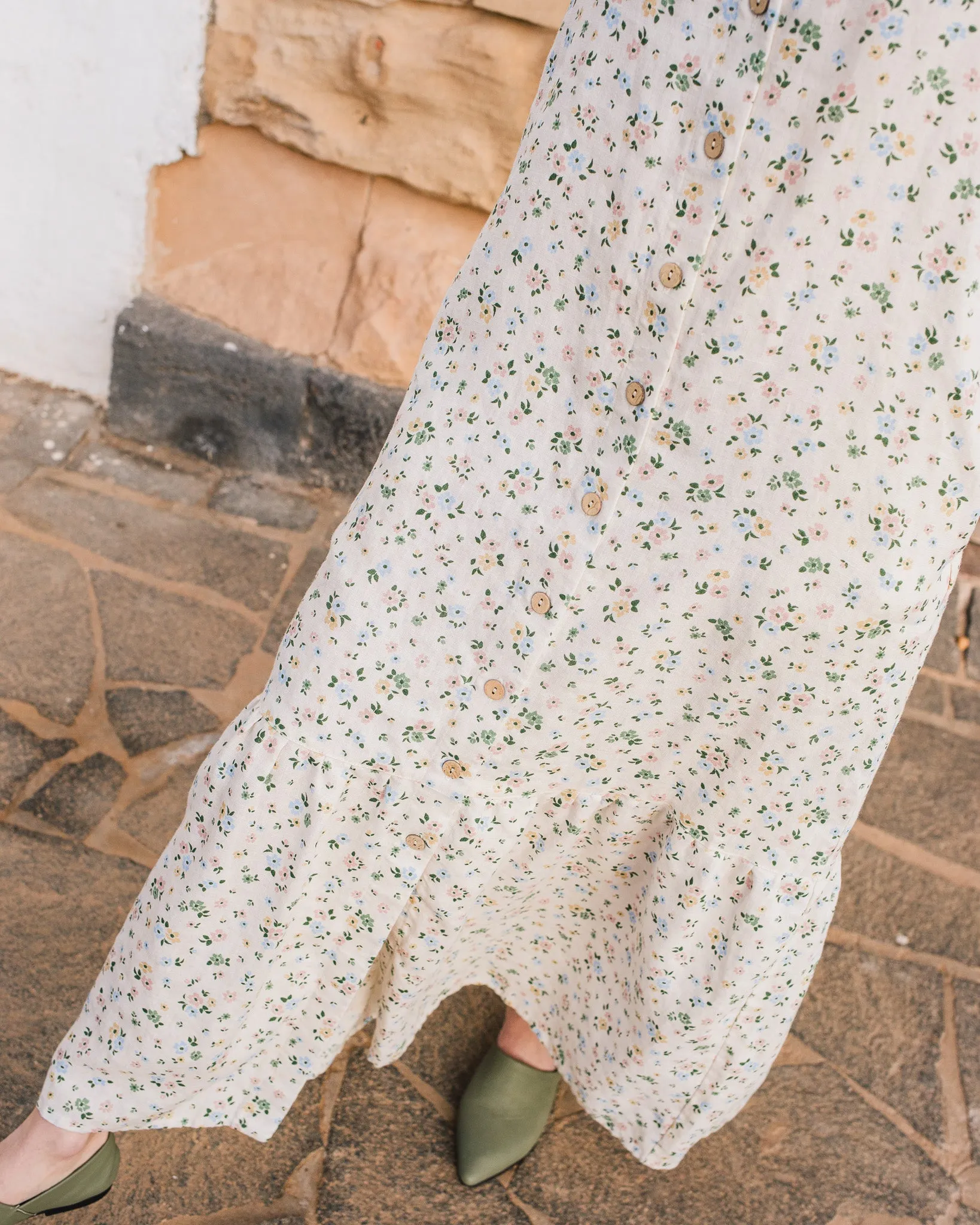 PAULA slip linen dress