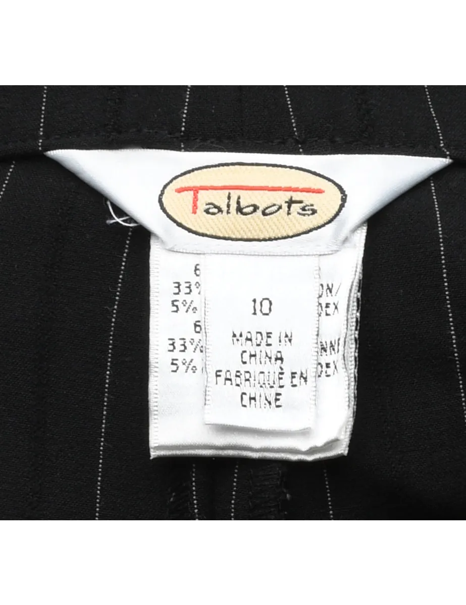 Pinstripes Black Trousers - W30 L28