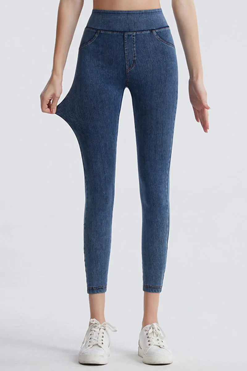 PK0681 Denim Prints Workout Leggings