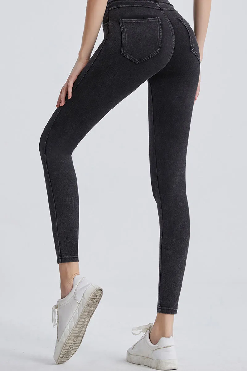 PK0681 Denim Prints Workout Leggings