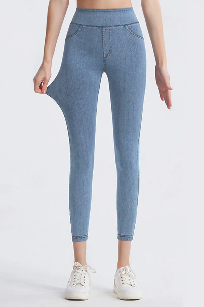 PK0681 Denim Prints Workout Leggings