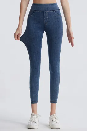 PK0681 Denim Prints Workout Leggings