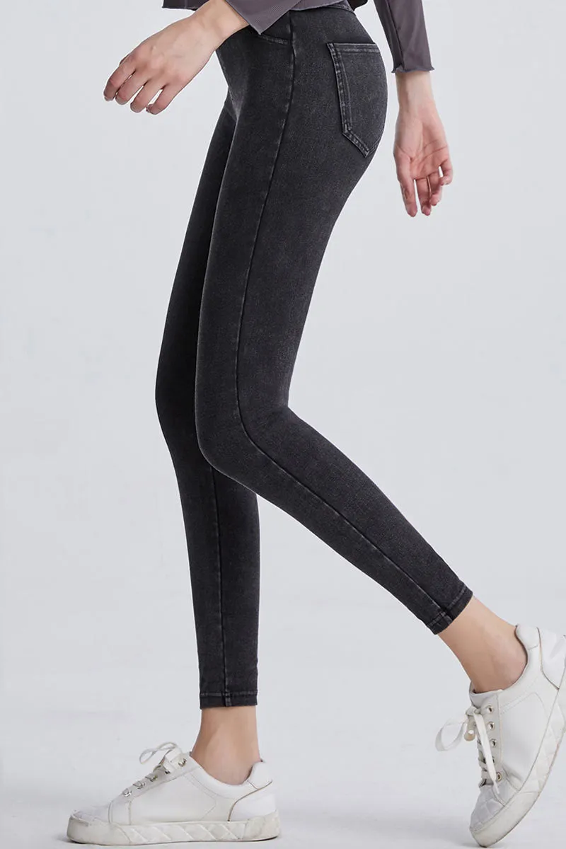 PK0681 Denim Prints Workout Leggings