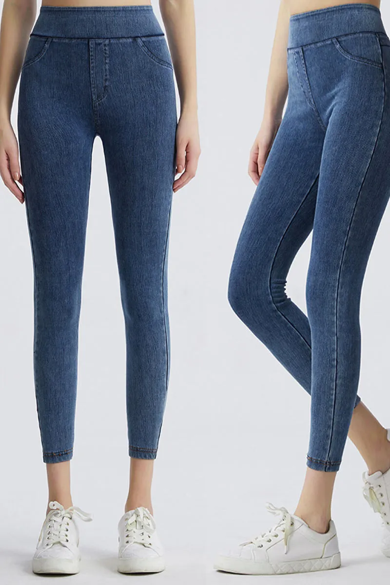 PK0681 Denim Prints Workout Leggings