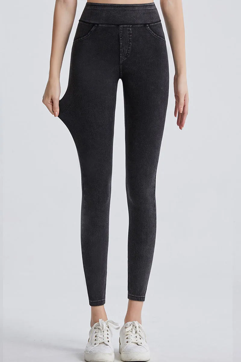 PK0681 Denim Prints Workout Leggings
