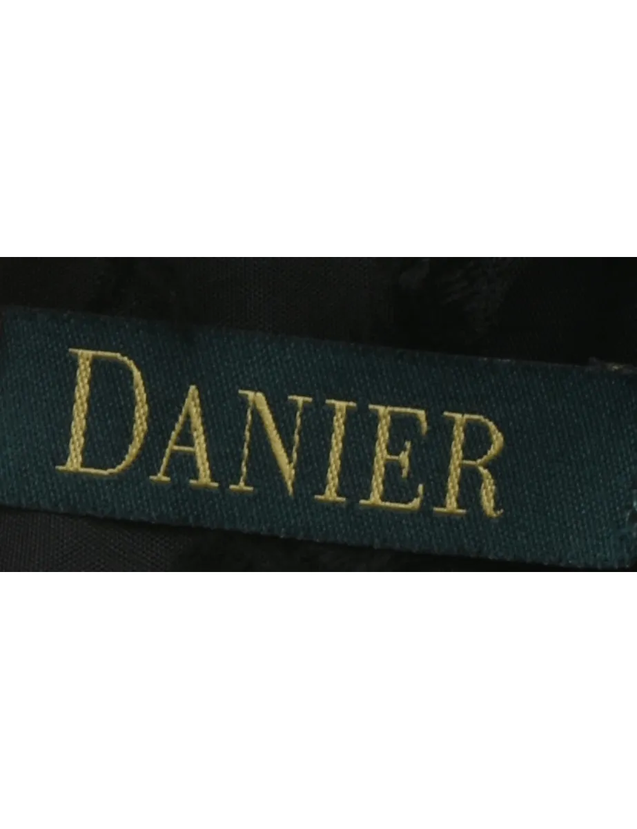 Plain Black Suede Trousers - W28 L29