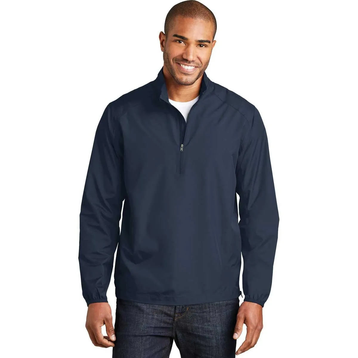 Port Authority Men's Dress Blue Navy Zephyr 1/2-Zip Pullover