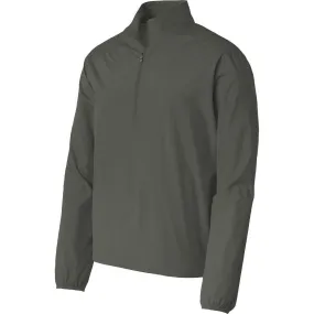 Port Authority Men's Grey Steel Zephyr 1/2-Zip Pullover