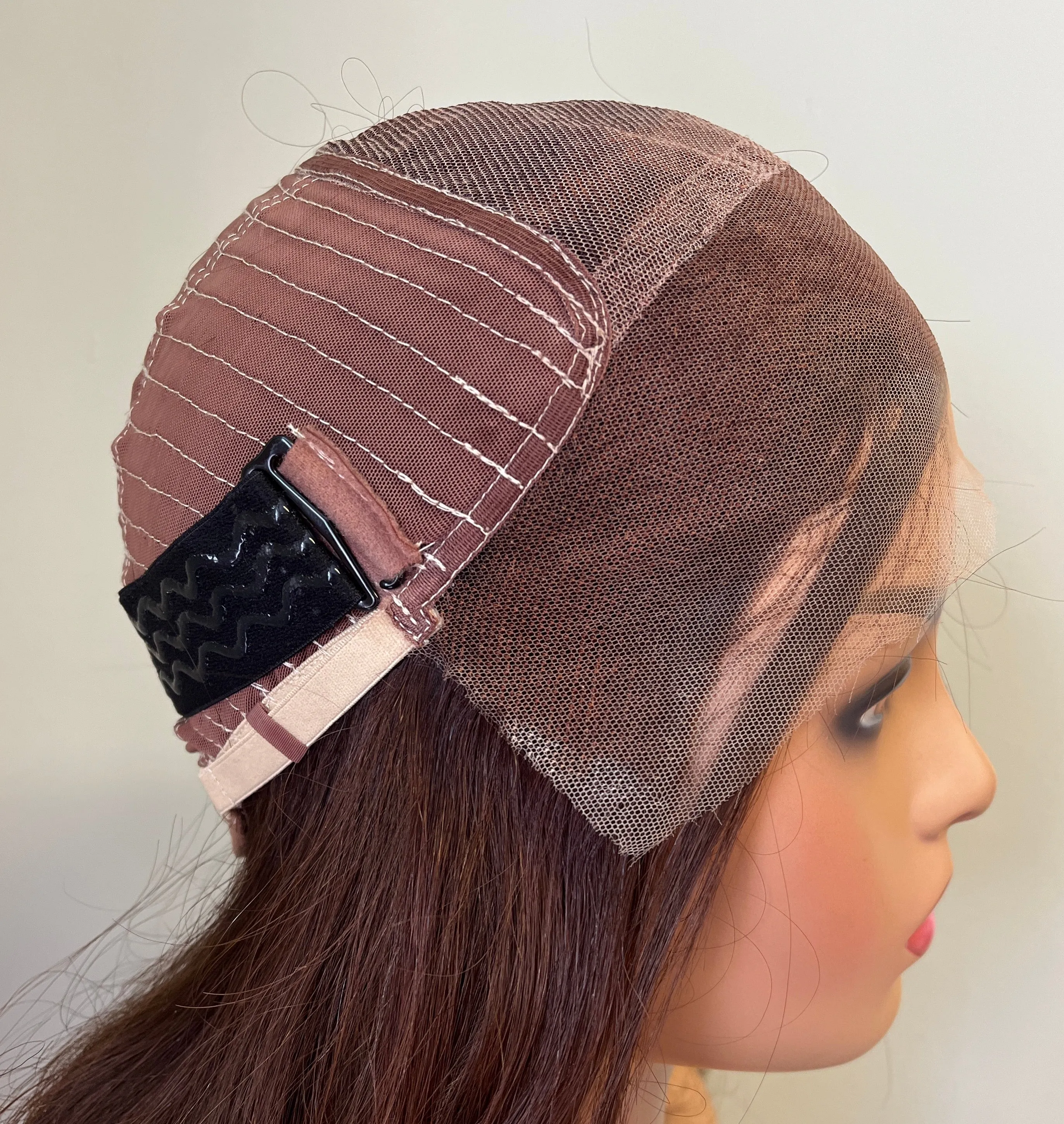Preloved, Be Unique Wigs by Charlotte, Custom made wig | Human hair | Chestnut brown | Small cap | 18" length