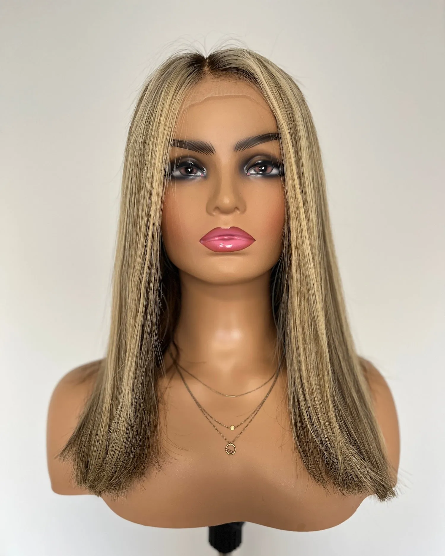 Preloved, Be Unique Wigs by Charlotte, Custom made wig | Human hair | Dark blonde | Medium cap | 19" length