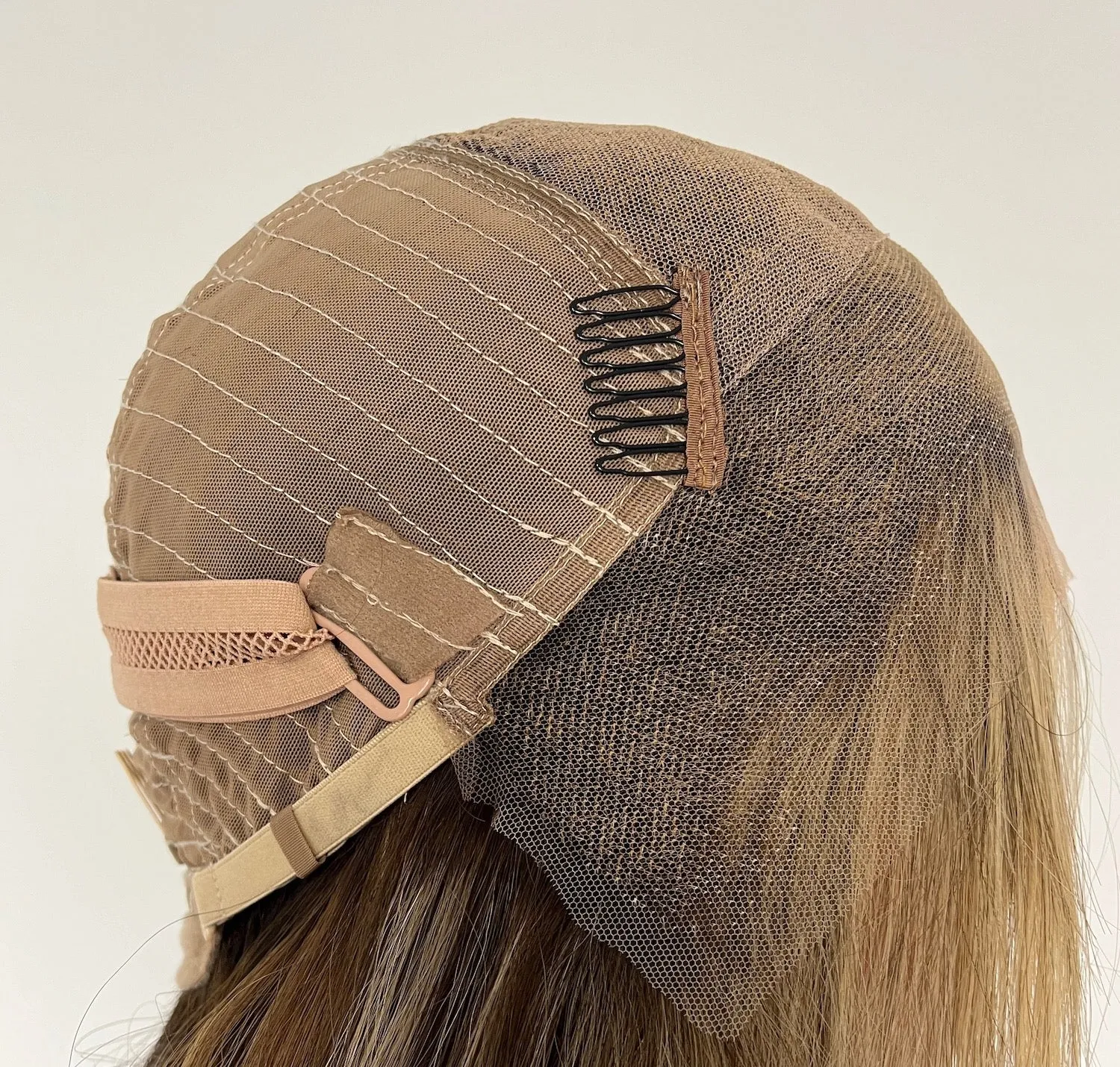 Preloved, Be Unique Wigs by Charlotte, Custom made wig | Human hair | Dark blonde | Medium cap | 19" length
