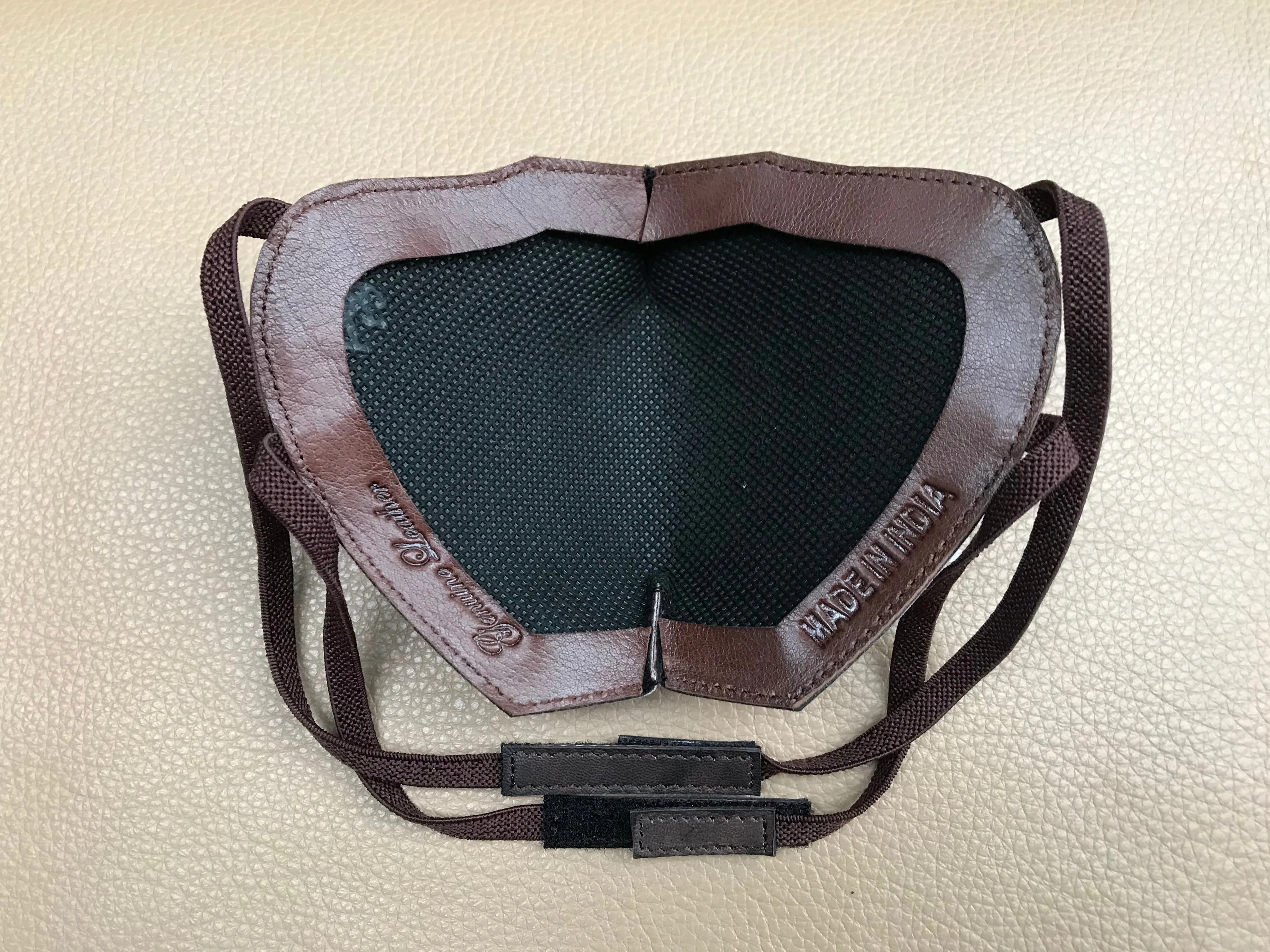 RL Antique Leather Face Mask With Changeable Filters