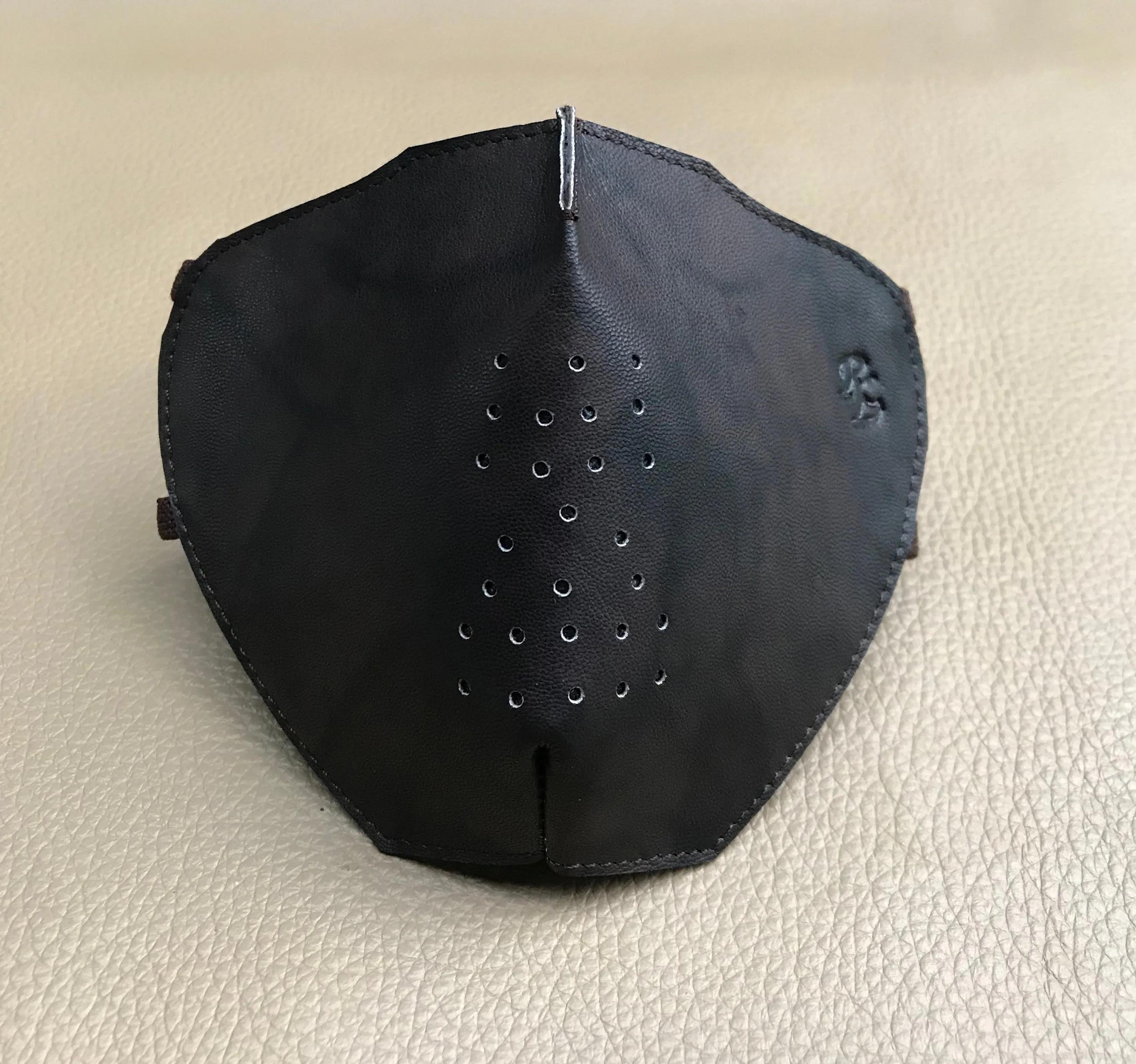 RL Antique Leather Face Mask With Changeable Filters