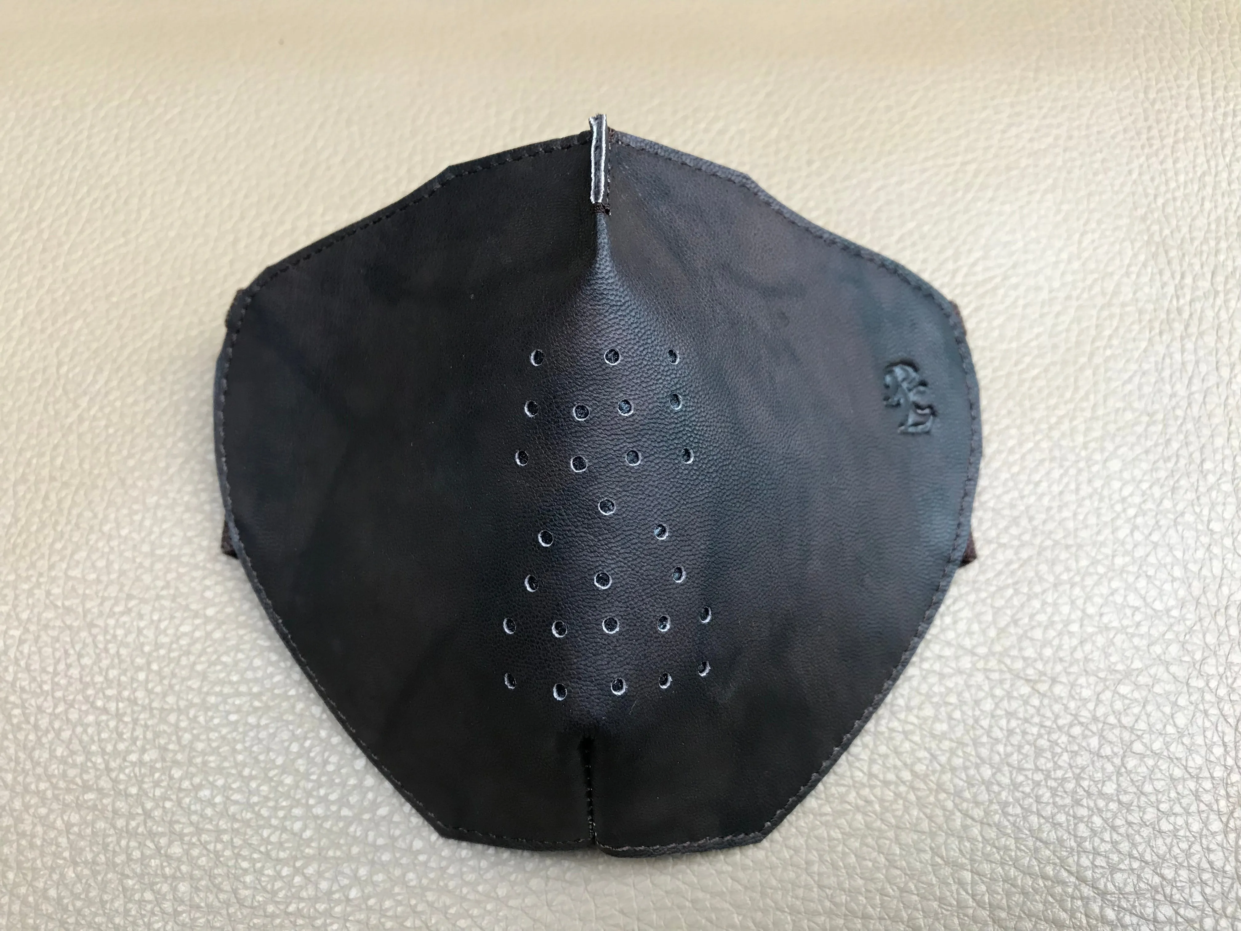 RL Antique Leather Face Mask With Changeable Filters