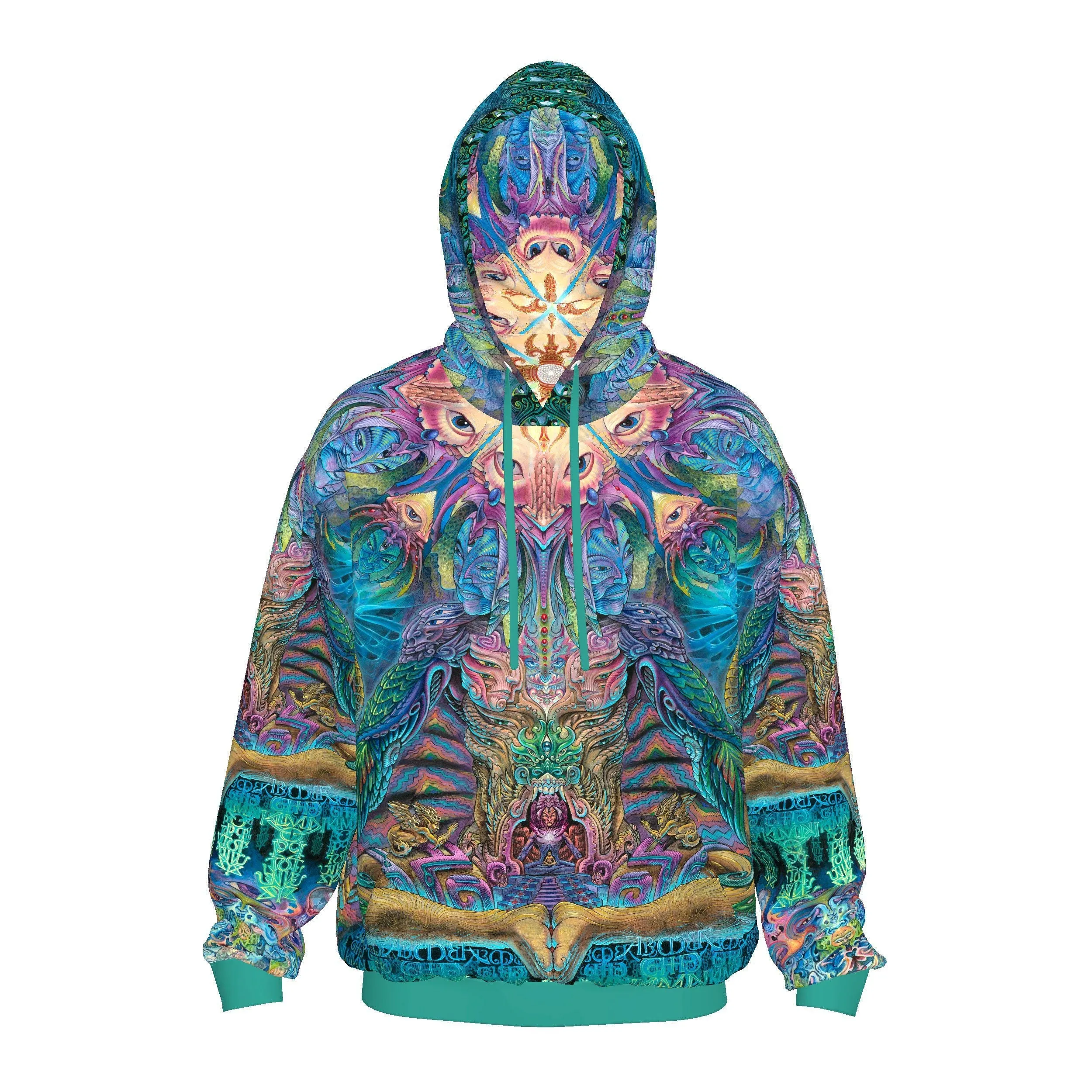 Sacred Geometry Hoodie | UV Hoodie | Fractal Hoodie | Psy Clothing | Festival Hoodie | Psychedelic Sweater | Alpha Centauri - UV (HD)