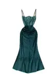 Slim-fit Fishbone Satin Slip Dress