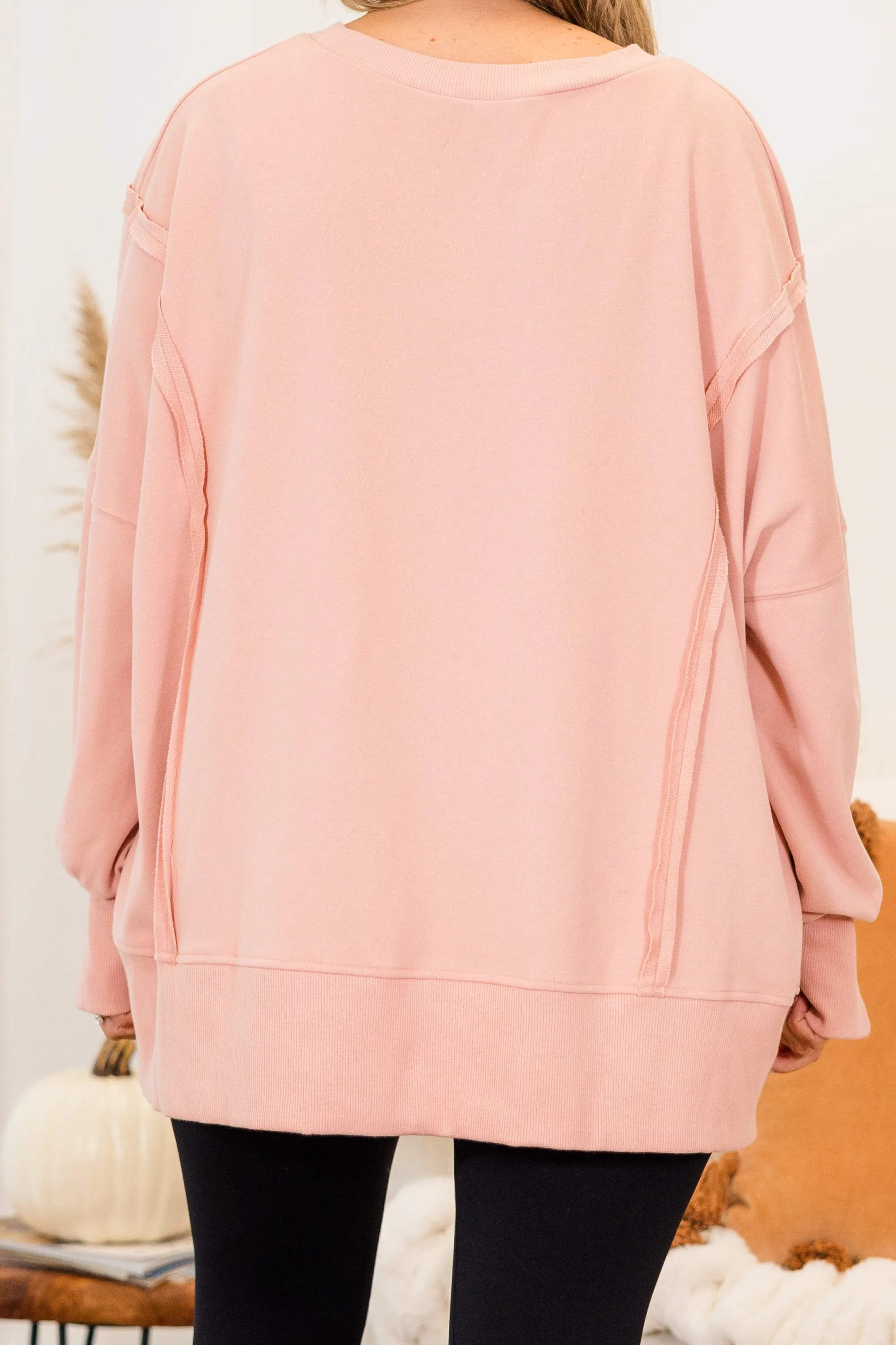 Sunset Glow Pullover, Pink