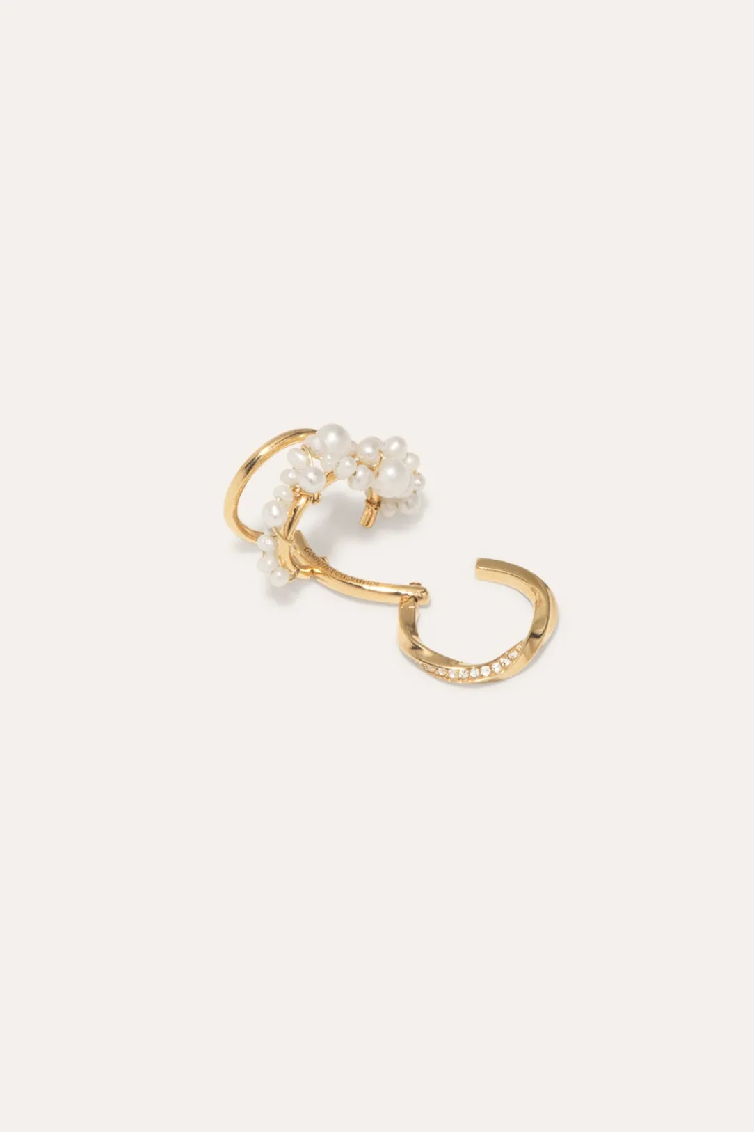 Surfacing II - Pearl and Gold Vermeil Ear Cuff