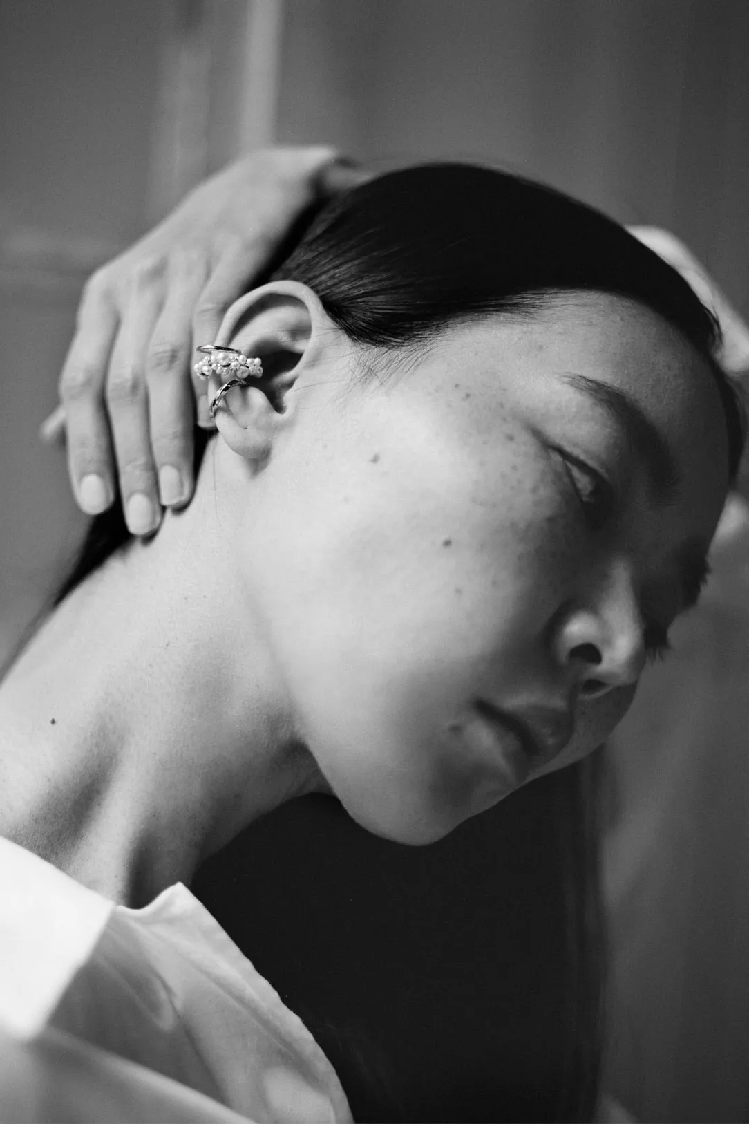 Surfacing II - Pearl and Gold Vermeil Ear Cuff