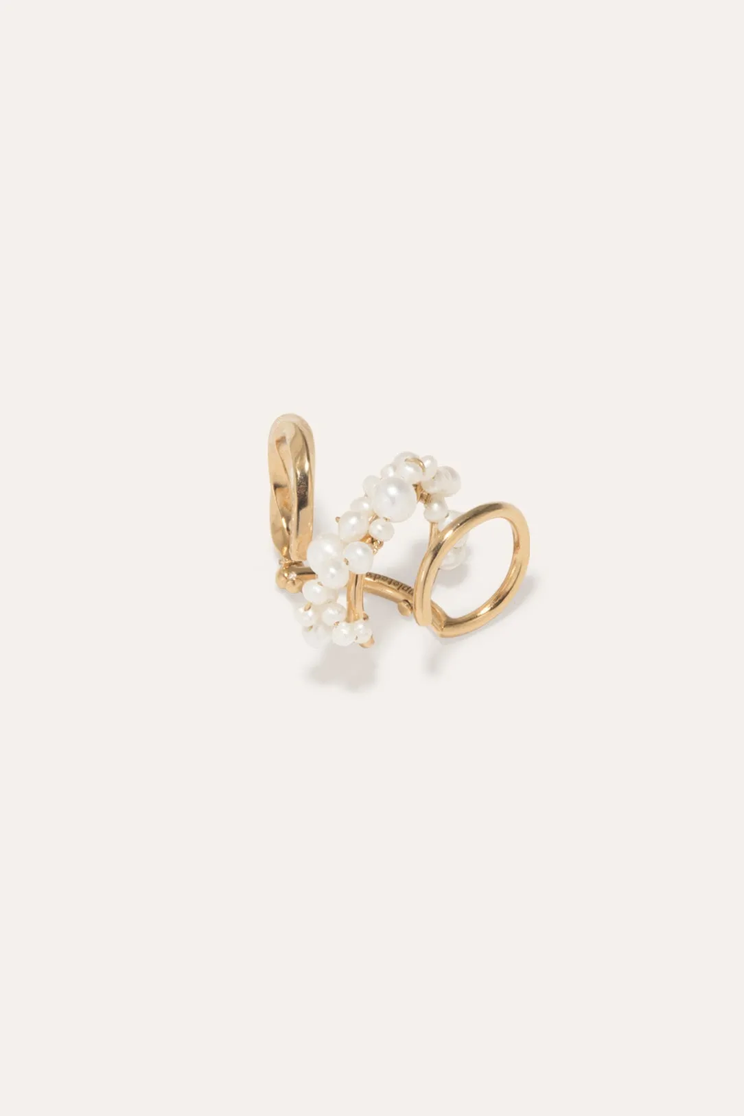 Surfacing II - Pearl and Gold Vermeil Ear Cuff