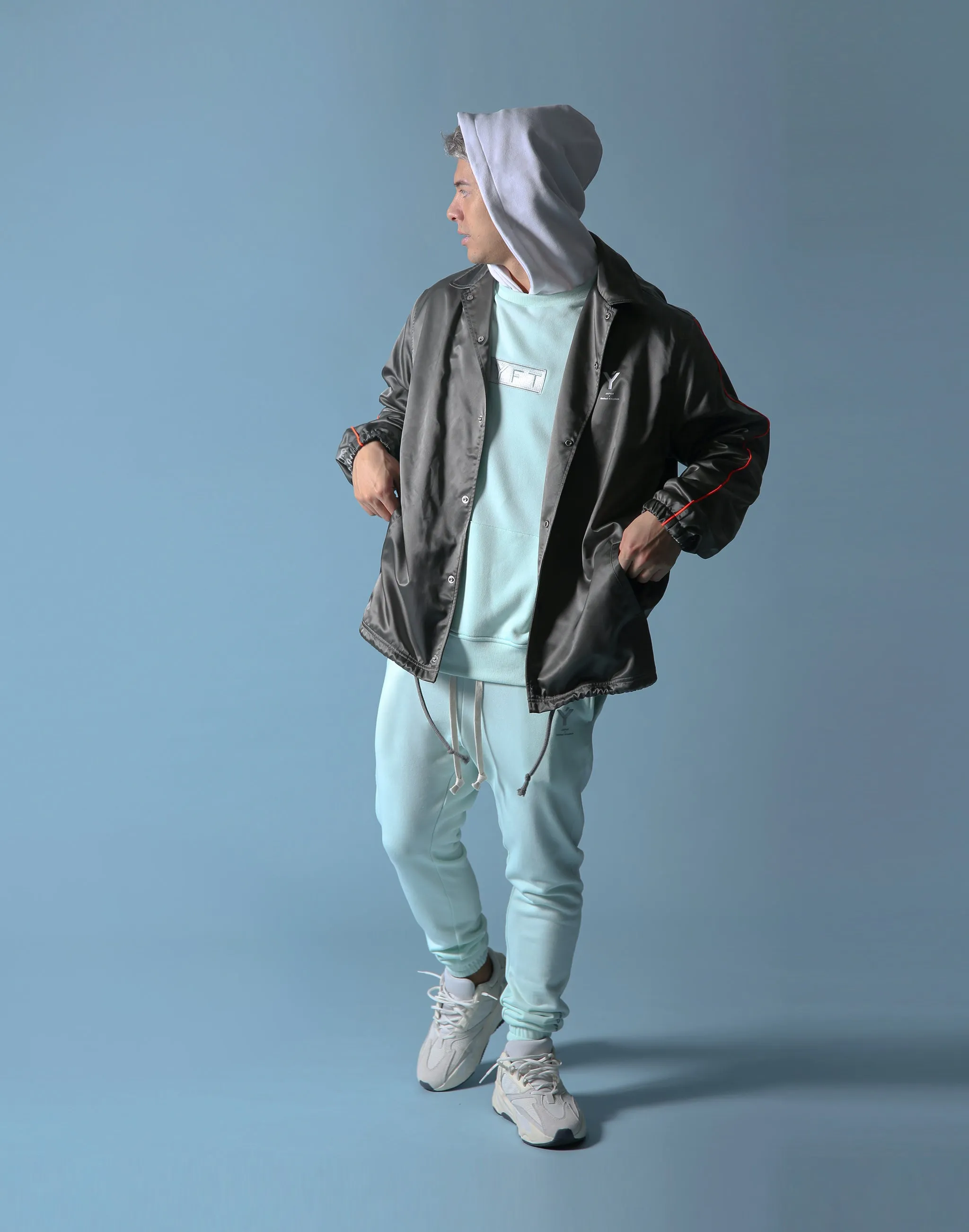 Sweat Layered Pullover / Born to LYFT - Mint Green
