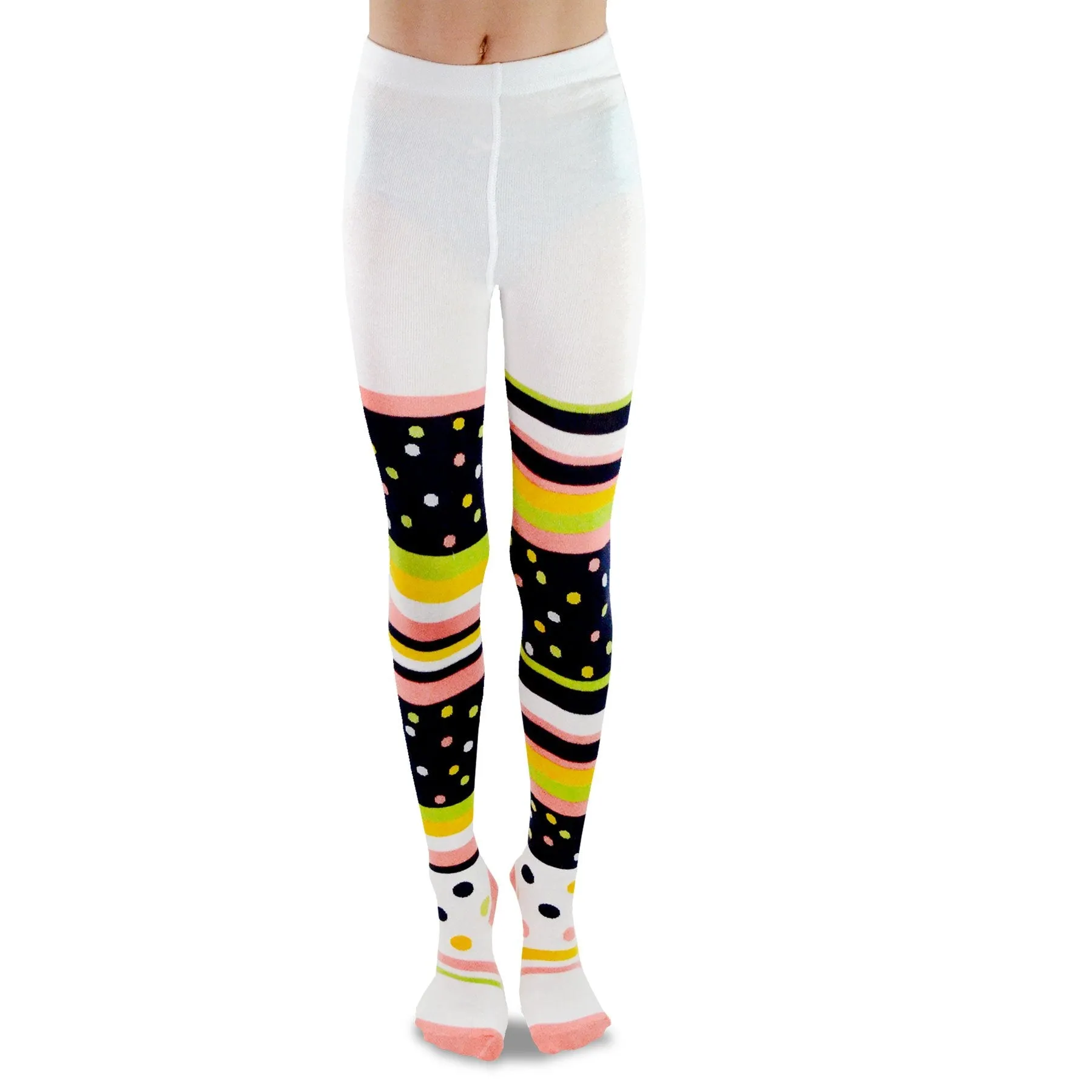 TeeHee Socks Kid's Casual Cotton Tights Colorful 3-Pack (K1604)