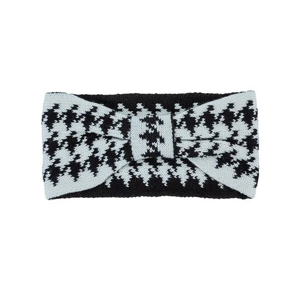 TEEK - HOUNDSTOOTH BOW HEADBAND