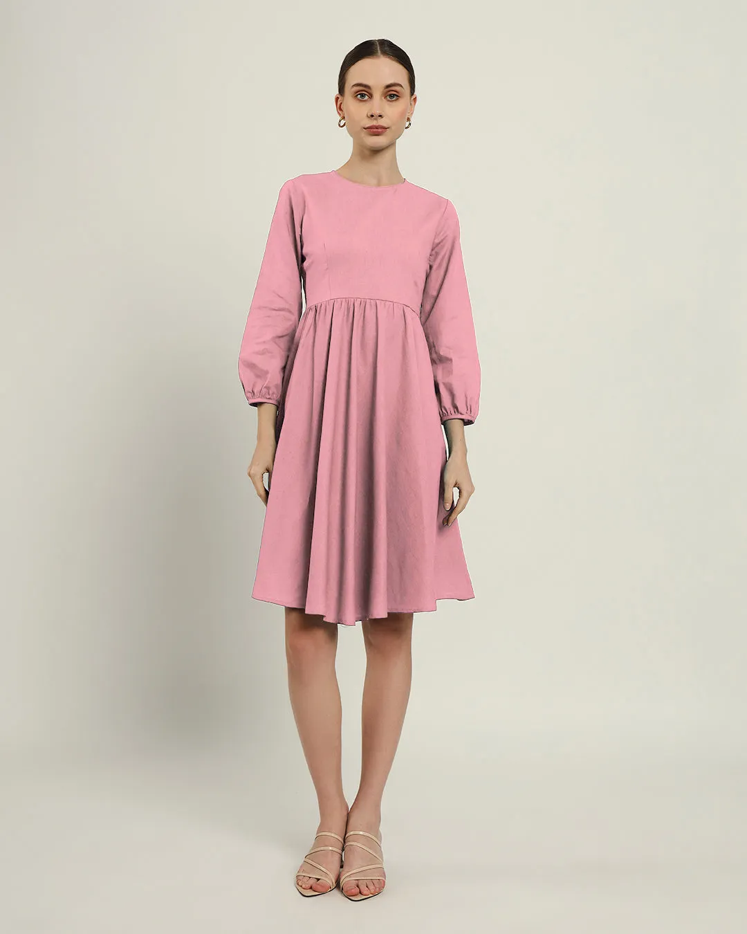 The Exeter Fondant Pink Cotton Dress