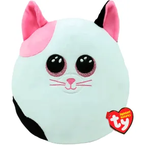 Ty Squishy Beanies 25cm - Muffin Pink And White Cat