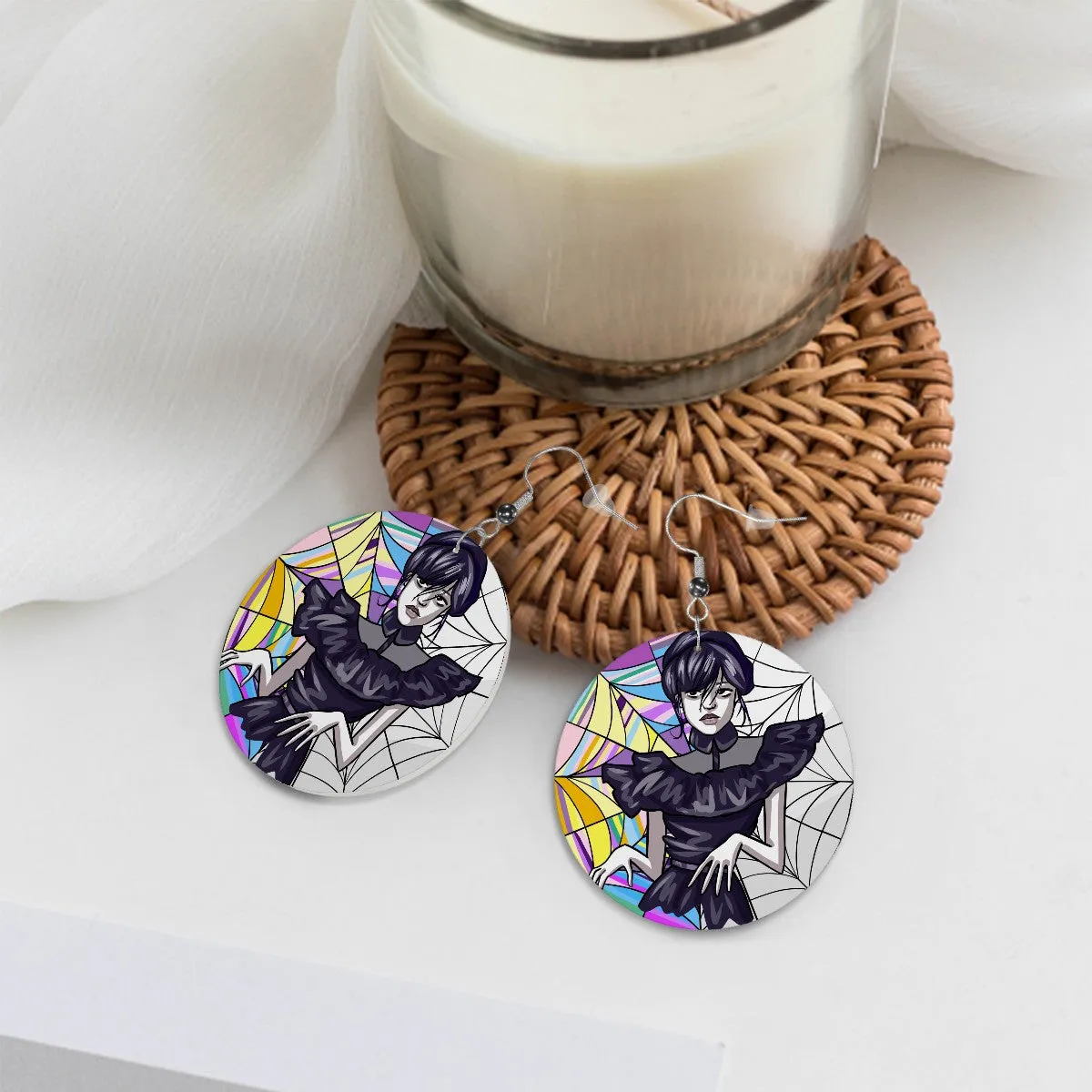 Wednesday Circle Drop Earrings