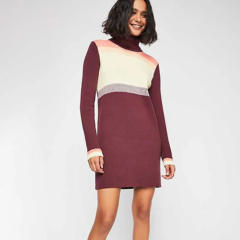 Women's  knitted long-sleeved dress