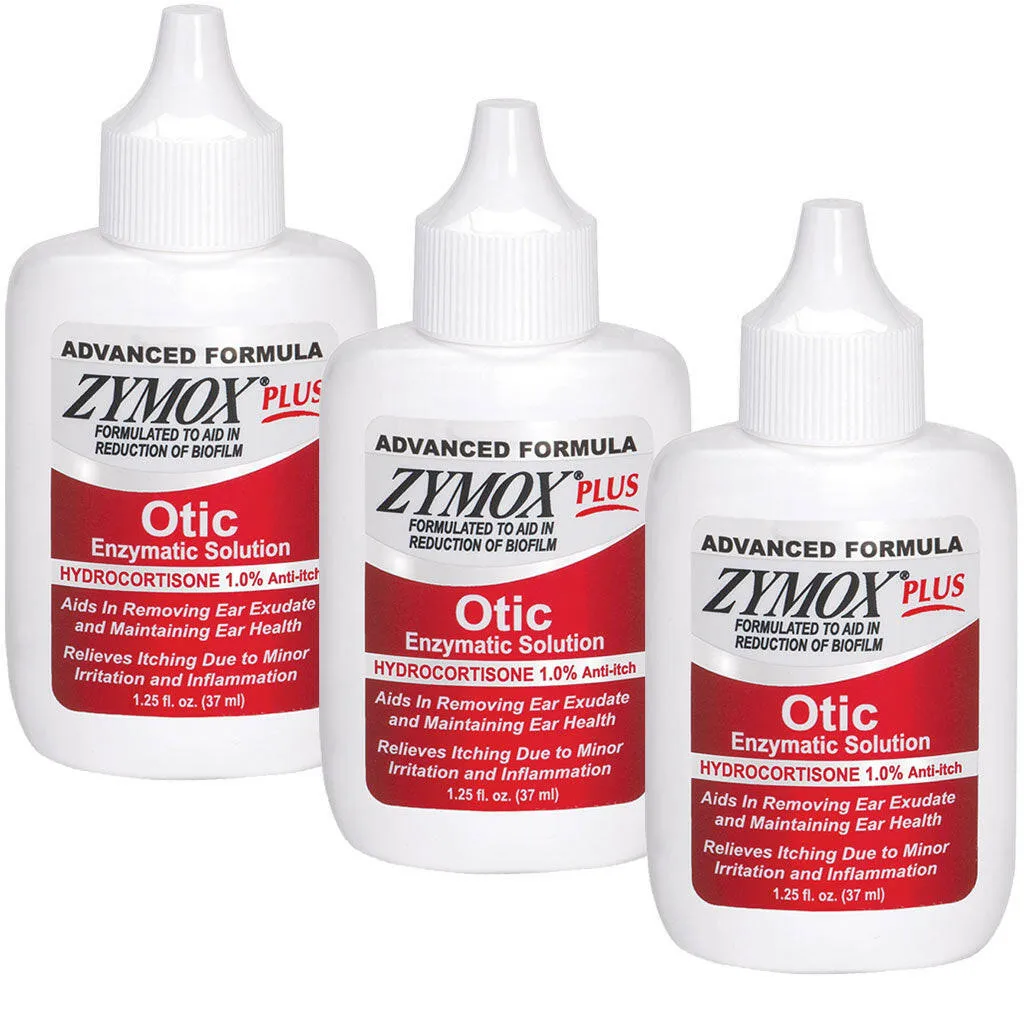 ZYMOX Plus Advanced Otic Enzymatic Solution With 1% Hydrocortisone (1.25 oz)