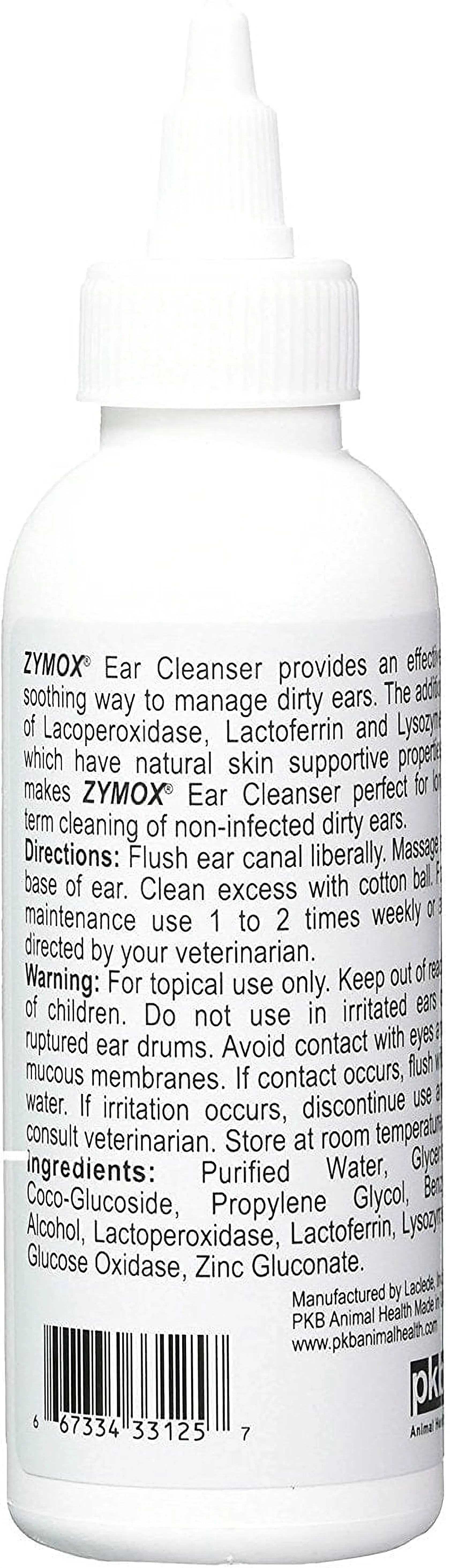 Zymox Veterinary Strength Dog & Cat Ear Cleanser (4 oz)