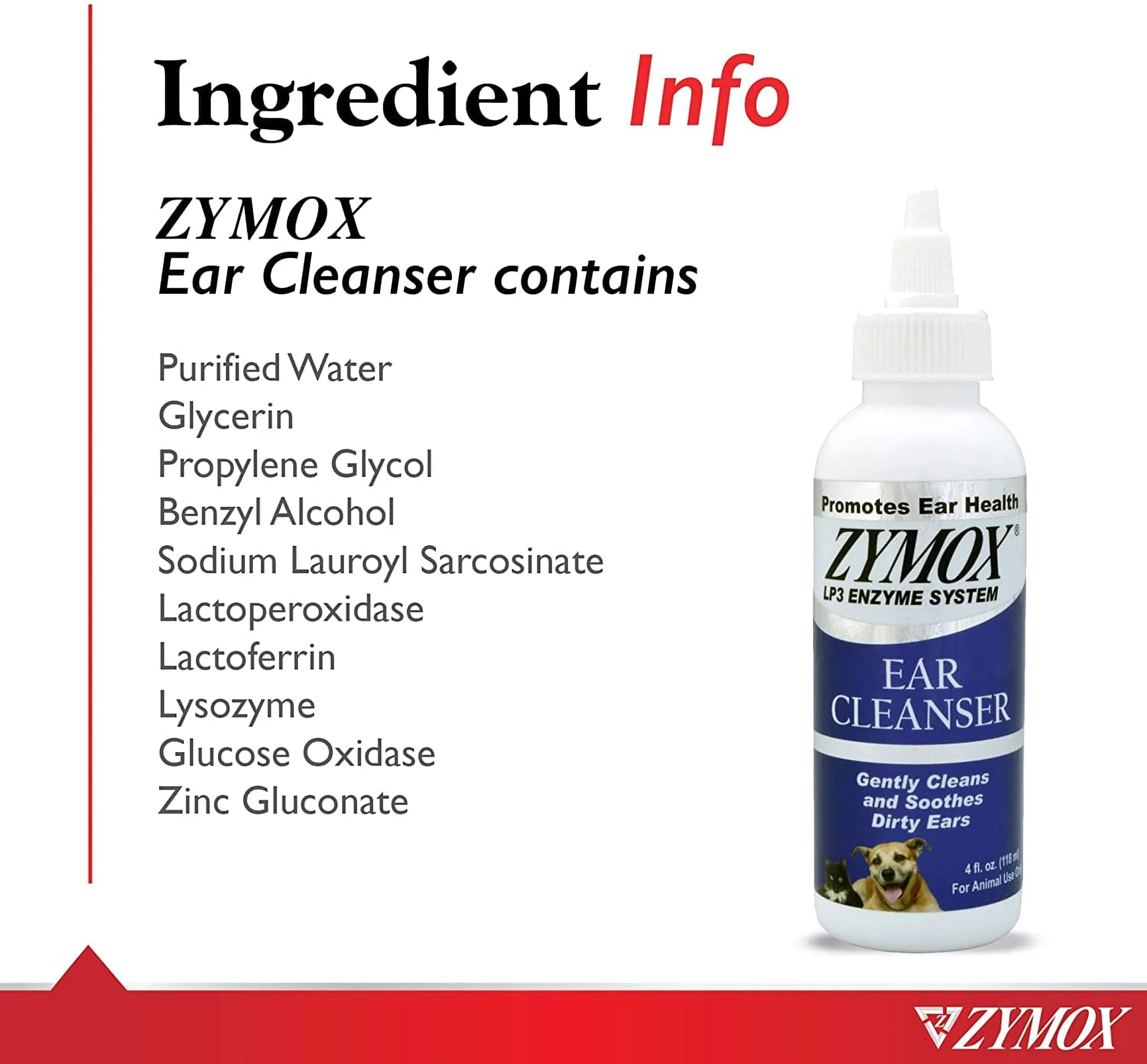 Zymox Veterinary Strength Dog & Cat Ear Cleanser (4 oz)